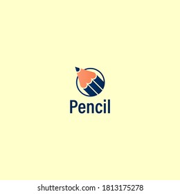 Pencil logo icon design concept 