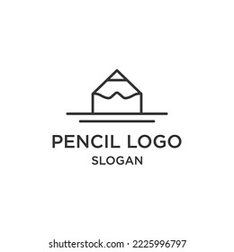 Pencil logo icon design template vector illustration