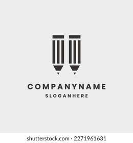 Icono de lápiz plantilla de diseño de vectores