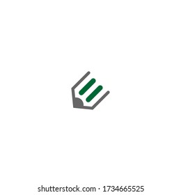 Pencil logo icon illustration design