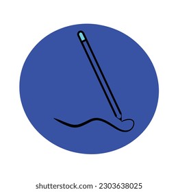 pencil logo illustration and painting effect