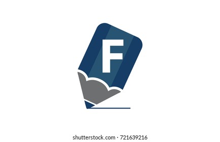 Pencil Logo Initial F
