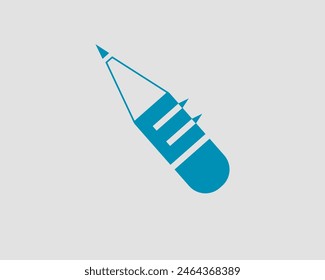 A pencil logo with the letter E underneath it, which signifies education