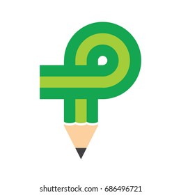 pencil logo modern concept