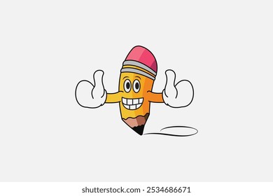 Pencil Logo. Smiley pencil logo 