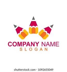 Pencil logo template illustration design modern, logo ready to use for your company
