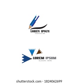 Pencil Logo Template vector symbol nature