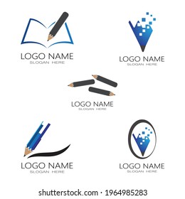 Pencil Logo Template vector symbol design