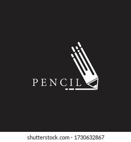 Pencil logo vector icon design