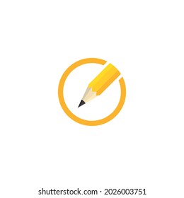diseño de iconos vectoriales del logotipo del lápiz