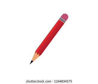pencil logo vector icon template Illustration