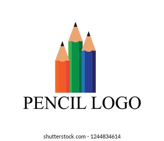 pencil logo vector icon template Illustration