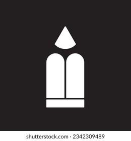 Stockwerk mit Vektorbildern für Bleistift-Logo 