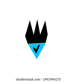 pencil logo vector on white background