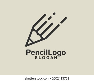 pencil logo vector simple design template