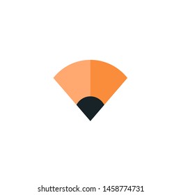 Pencil logotype, icon, vector illustration