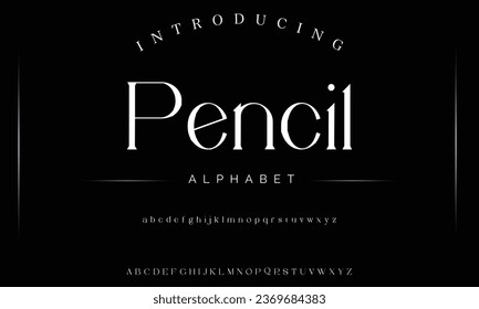 Pencil luxury elegant typography vintage serif font wedding invitation logo music fashion property