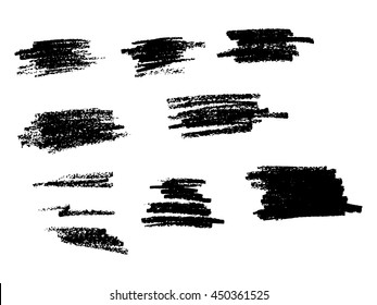 Pencil mark isolated on white