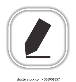 pencil.  Modern design flat style icon