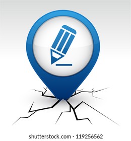 Pencil modern icon. Vector illustration.