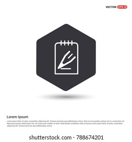 Pencil, note icon Background icon template