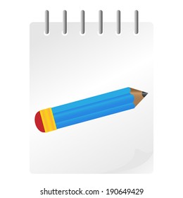 Pencil and notebook