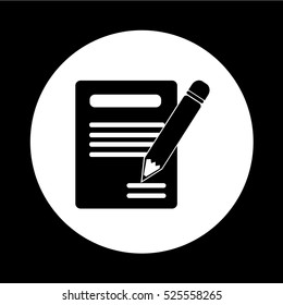 pencil Notebook icon illustration design