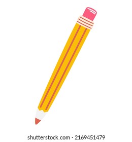 Pencil. Office supplies. The concept of office, work and study.  Icon or logo sign symbol vector illustration. isolated on white background