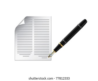 pencil on paper vector illustration