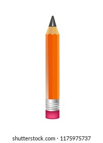 Pencil on white background