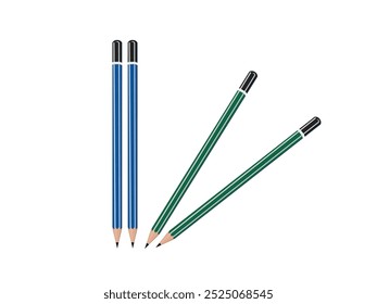 Pencil on a white background.