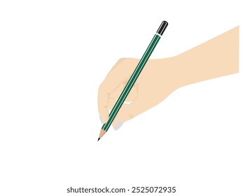 Pencil on a white background.
