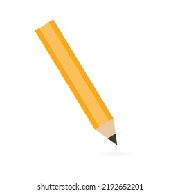 Pencil on a white background. Vector illustration