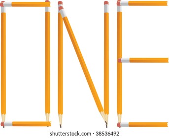 Pencil One Vector