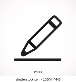 pencil outline icon line
