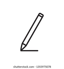 pencil outline icon template