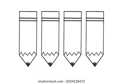 Pencil outline icon vector for graphic design, logo, web site, social media, mobile app, ui illustration