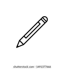 Pencil Outline Icon Vector Illustration Eps