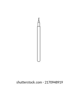 ilustración de diseño de vector de contorno de lápiz