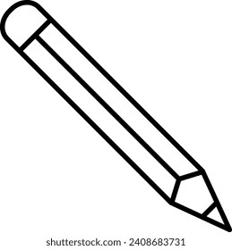 pencil Outline vector illustration icon