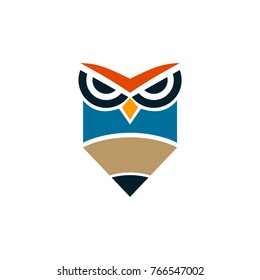 Pencil Owl Logo