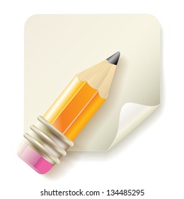 pencil and paper icon