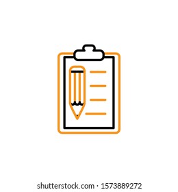 pencil and paper icon design template