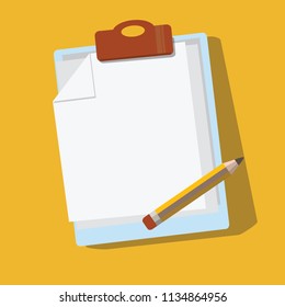 pencil and paper vector