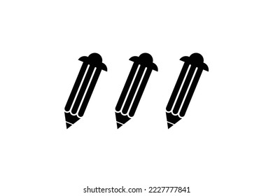 Pencil And Paper Vector Template
