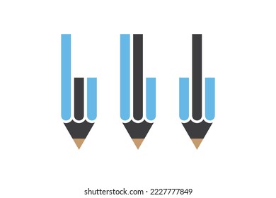 Pencil And Paper Vector Template