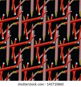 pencil pattern. seamless vector