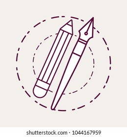 pencil and pen icon