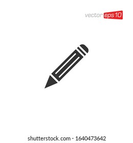 Pencil or Pen Icon Design Vector