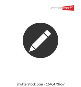 Pencil or Pen Icon Design Vector